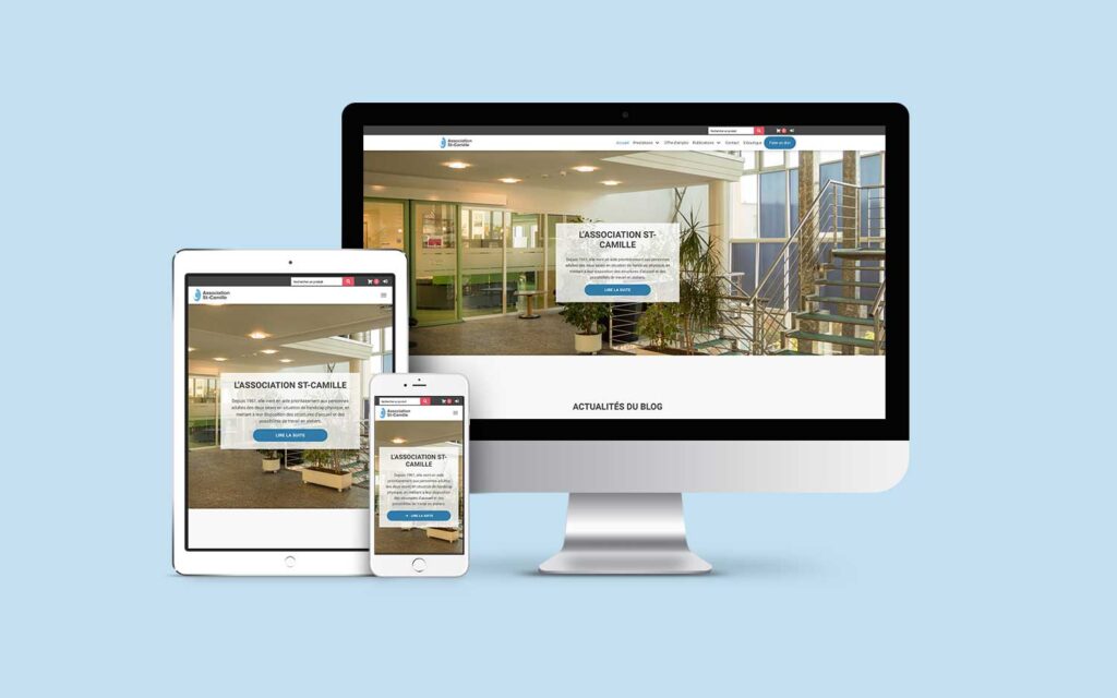 Mockup site en responsive st Camille